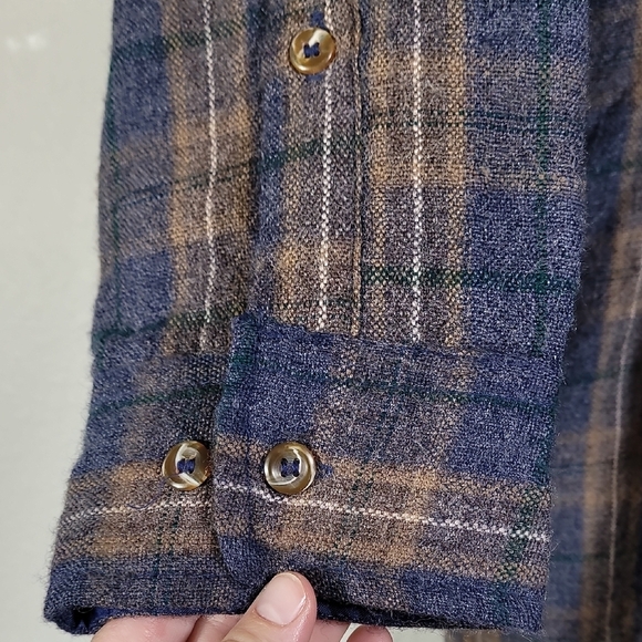 Vintage Himalaya Mens Quilted Wool Button Up Shacket Size XLT Plaid Flannel Blue - Picture 4 of 14